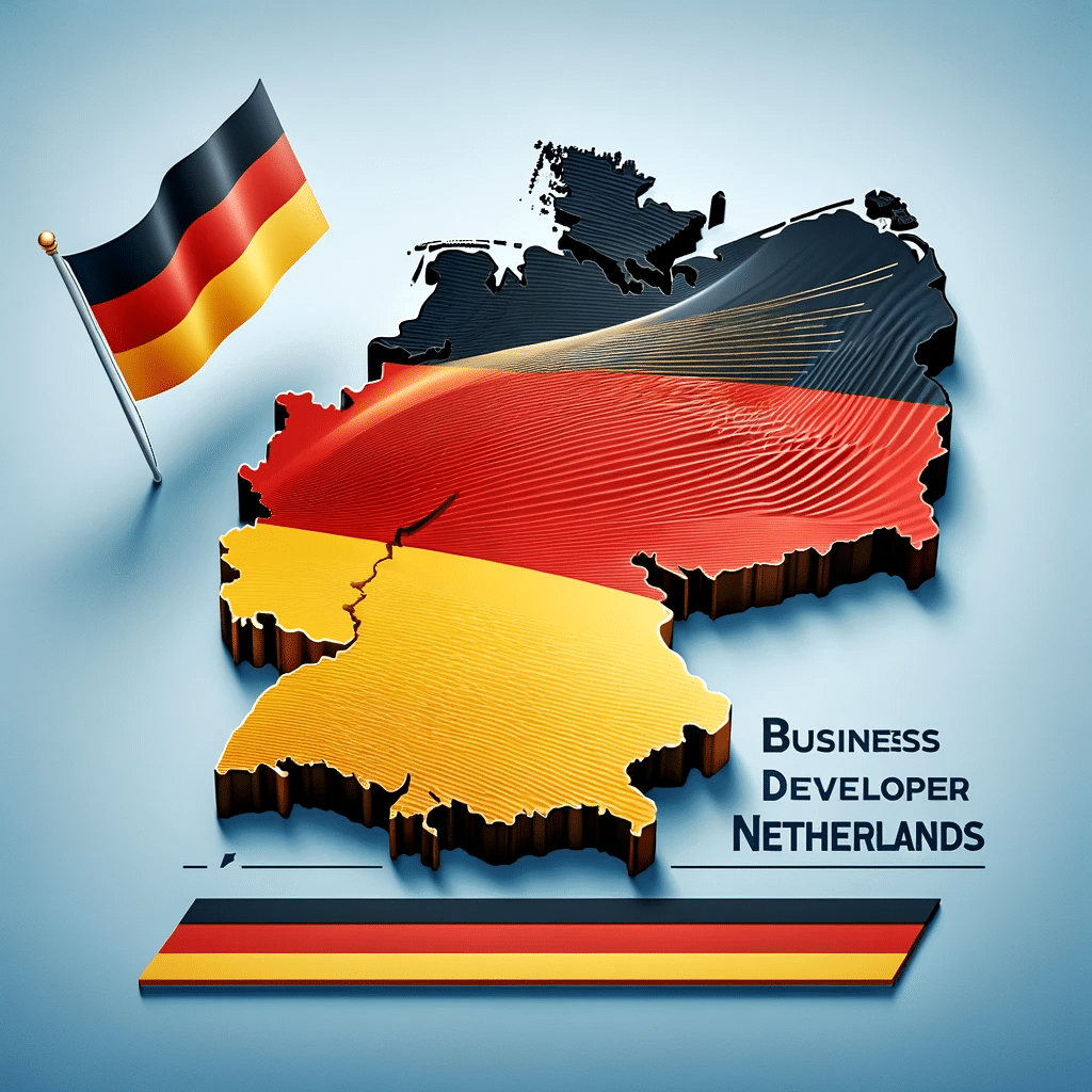 The map of Germany with the Company name Business Developer Netherlands
